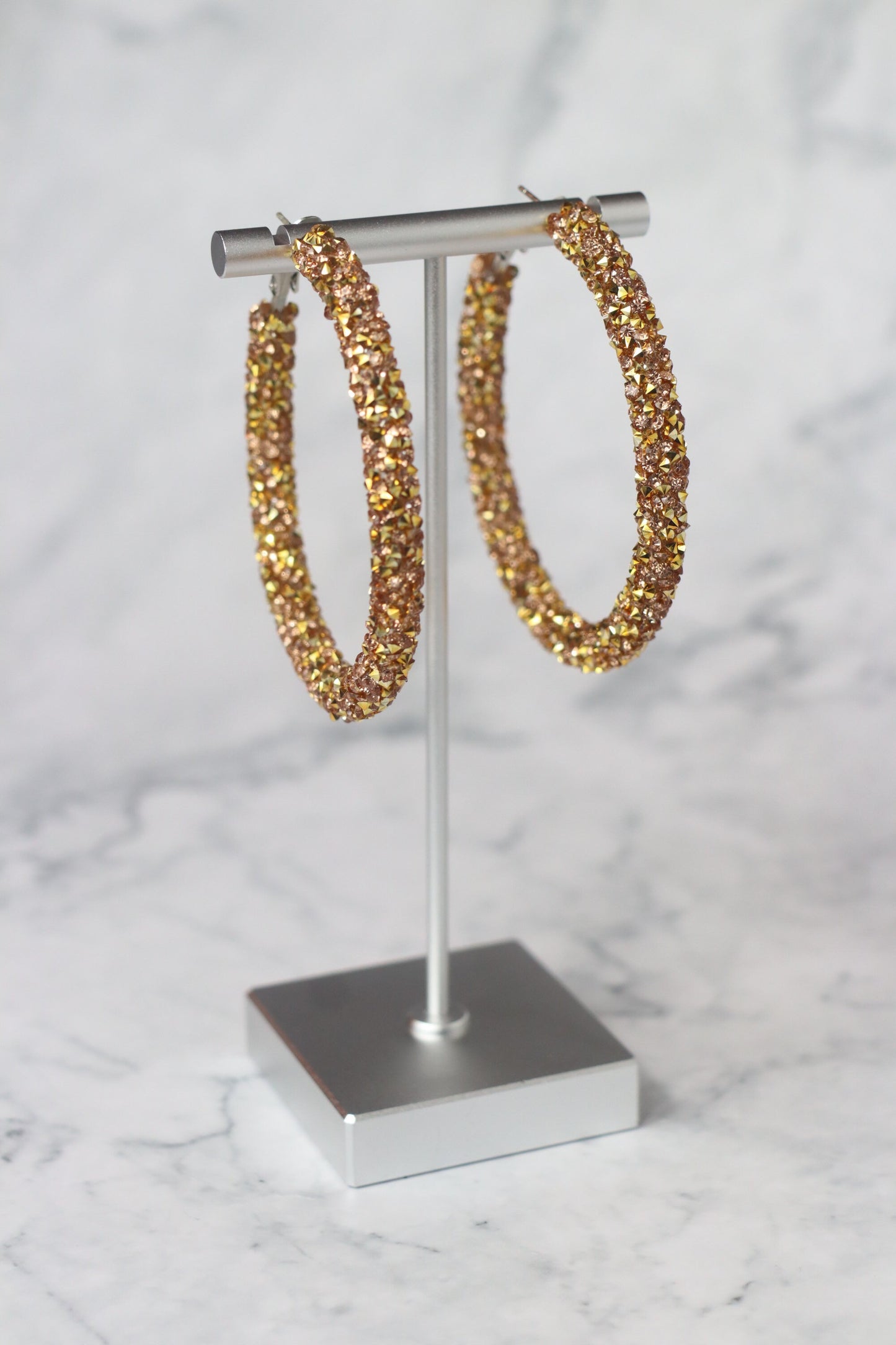 Gold Rhinestone Earrings