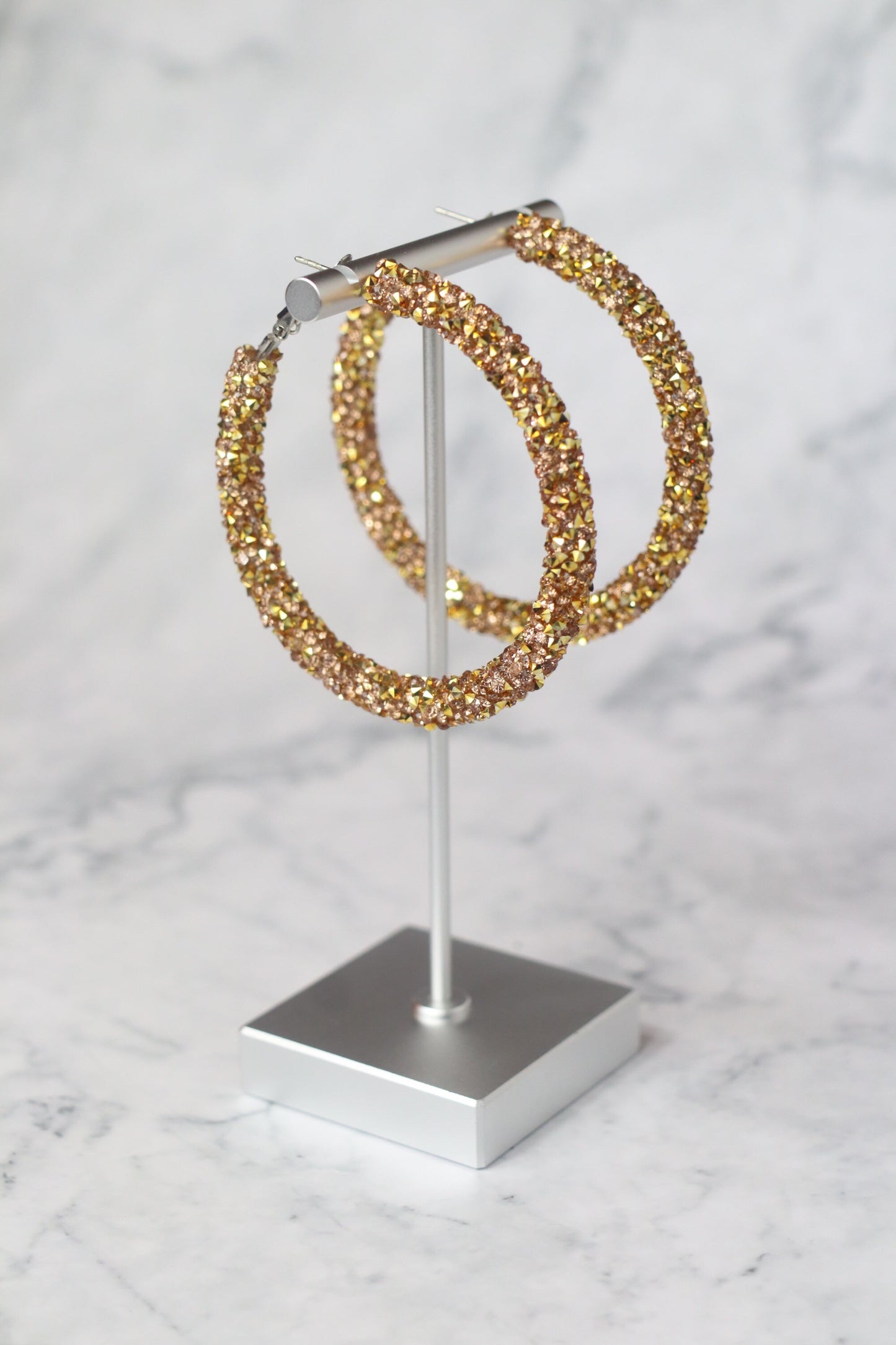 Gold Rhinestone Earrings