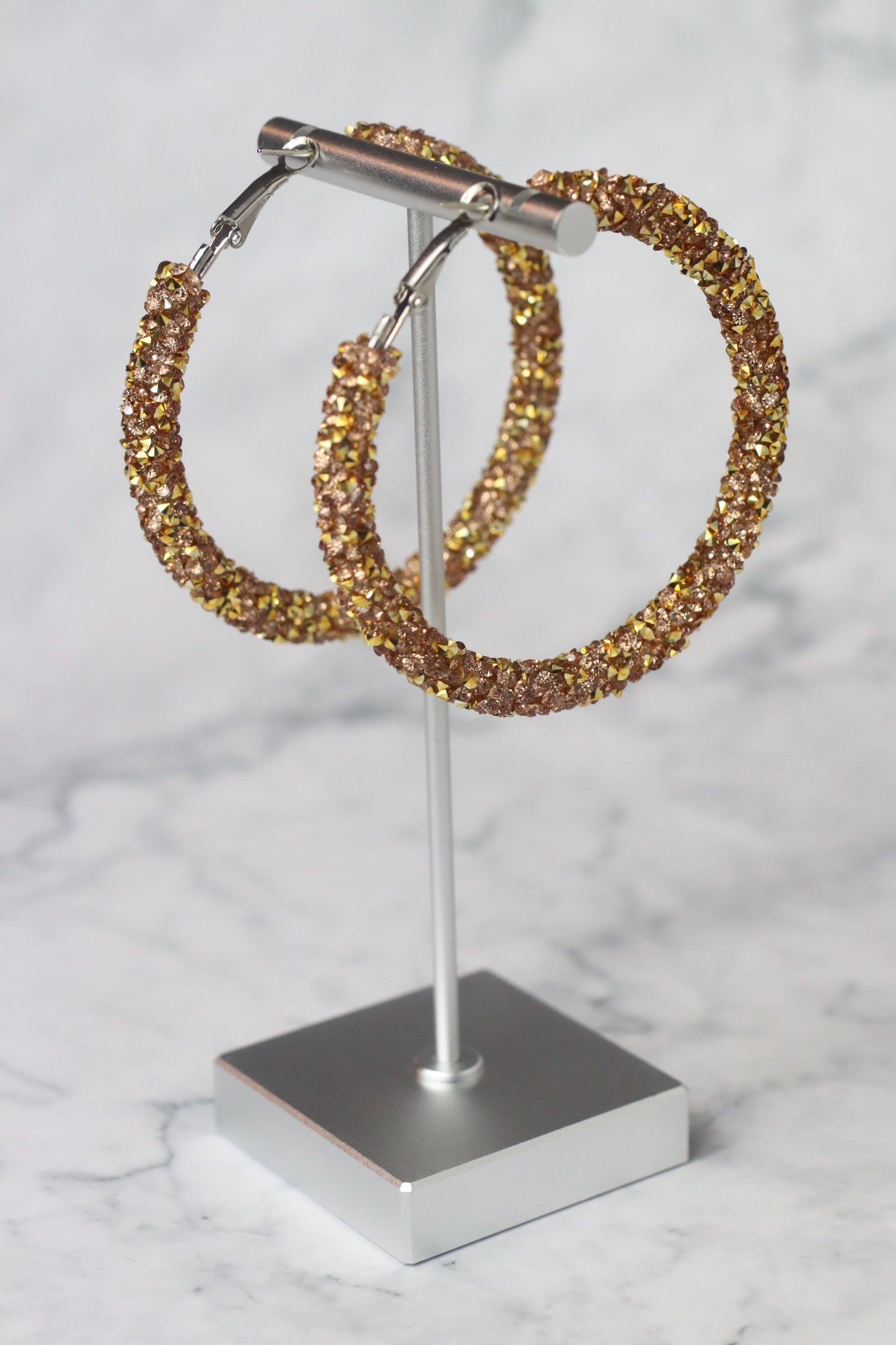 Gold Rhinestone Earrings