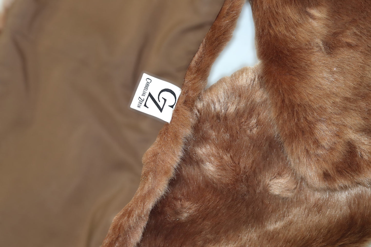 Brown Faux Fur Scarf