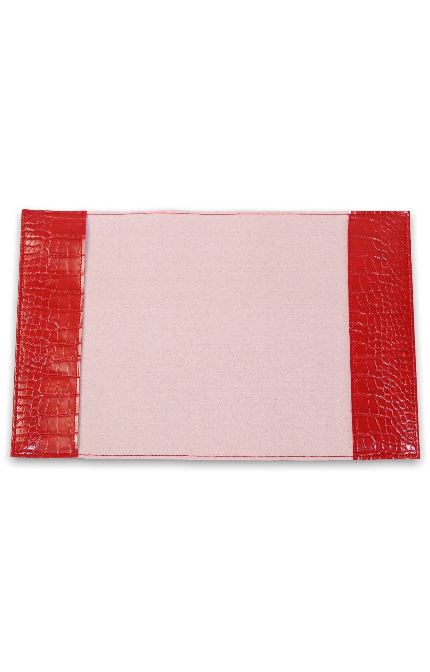 Red Crocodile Faux Leather Book Cover