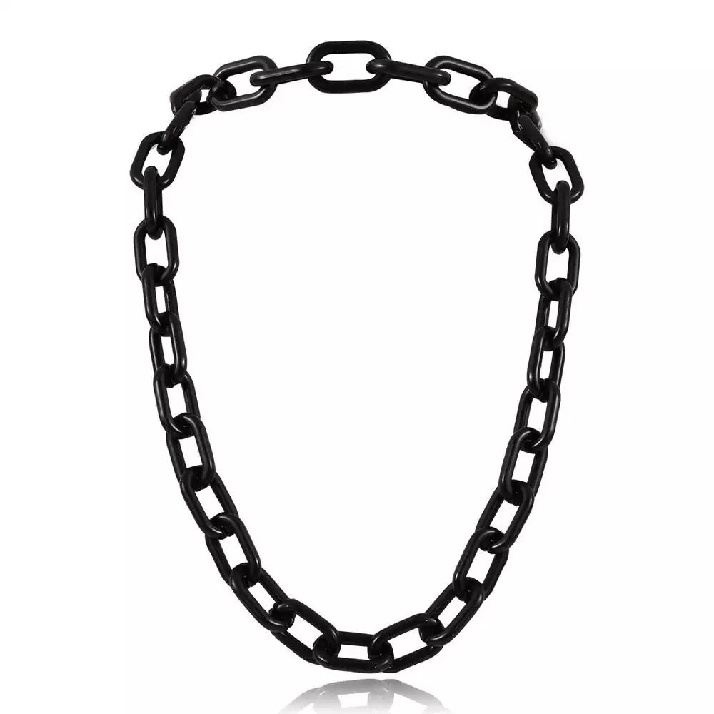 Black Chunky Chain Necklace