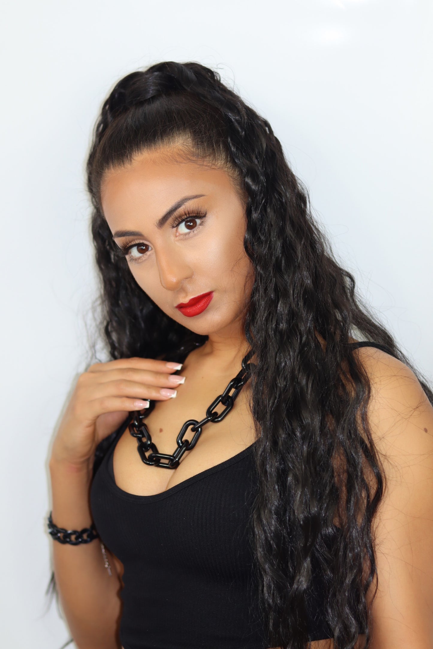 Black Chunky Chain Necklace