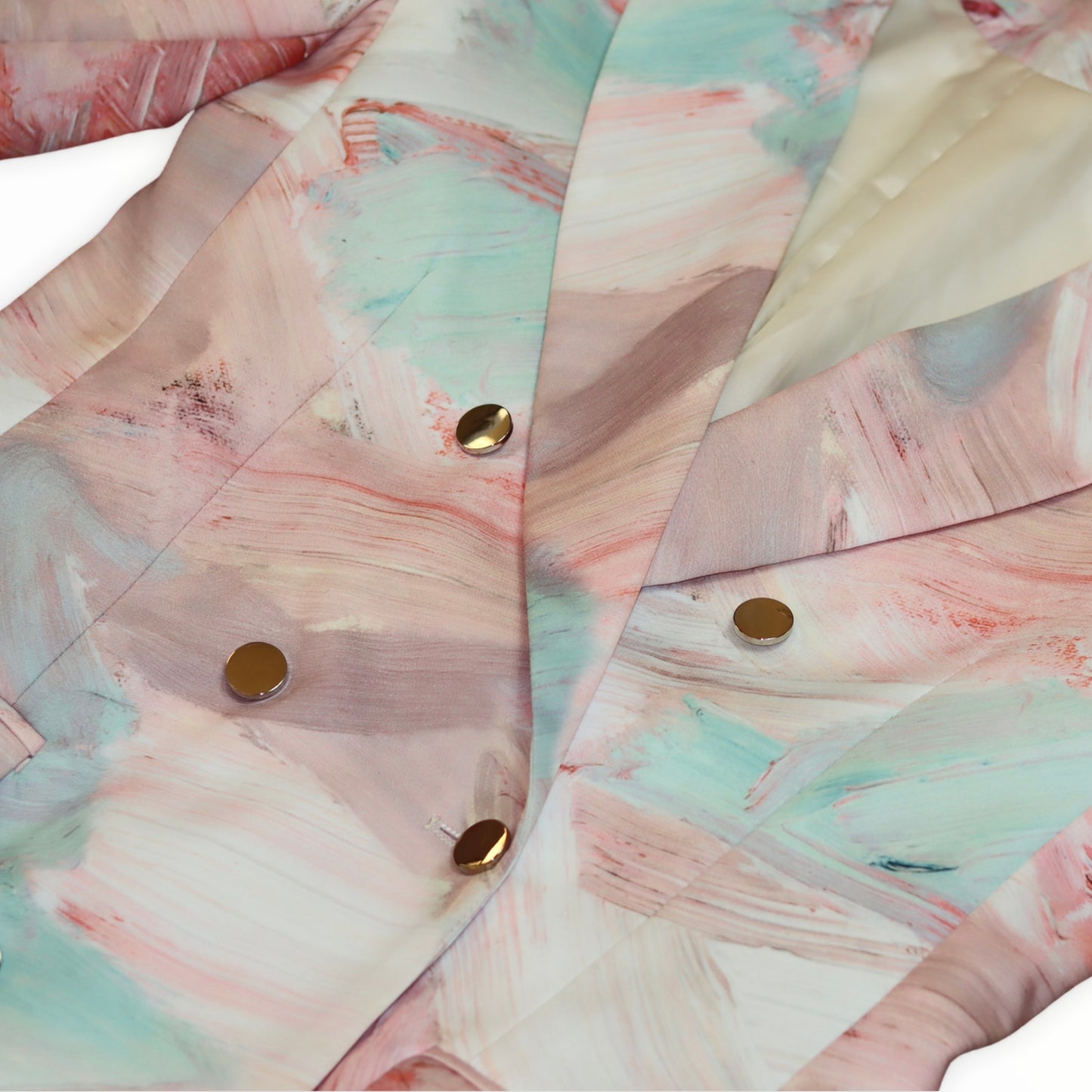 Pink Tie Dye Double Breasted Blazer