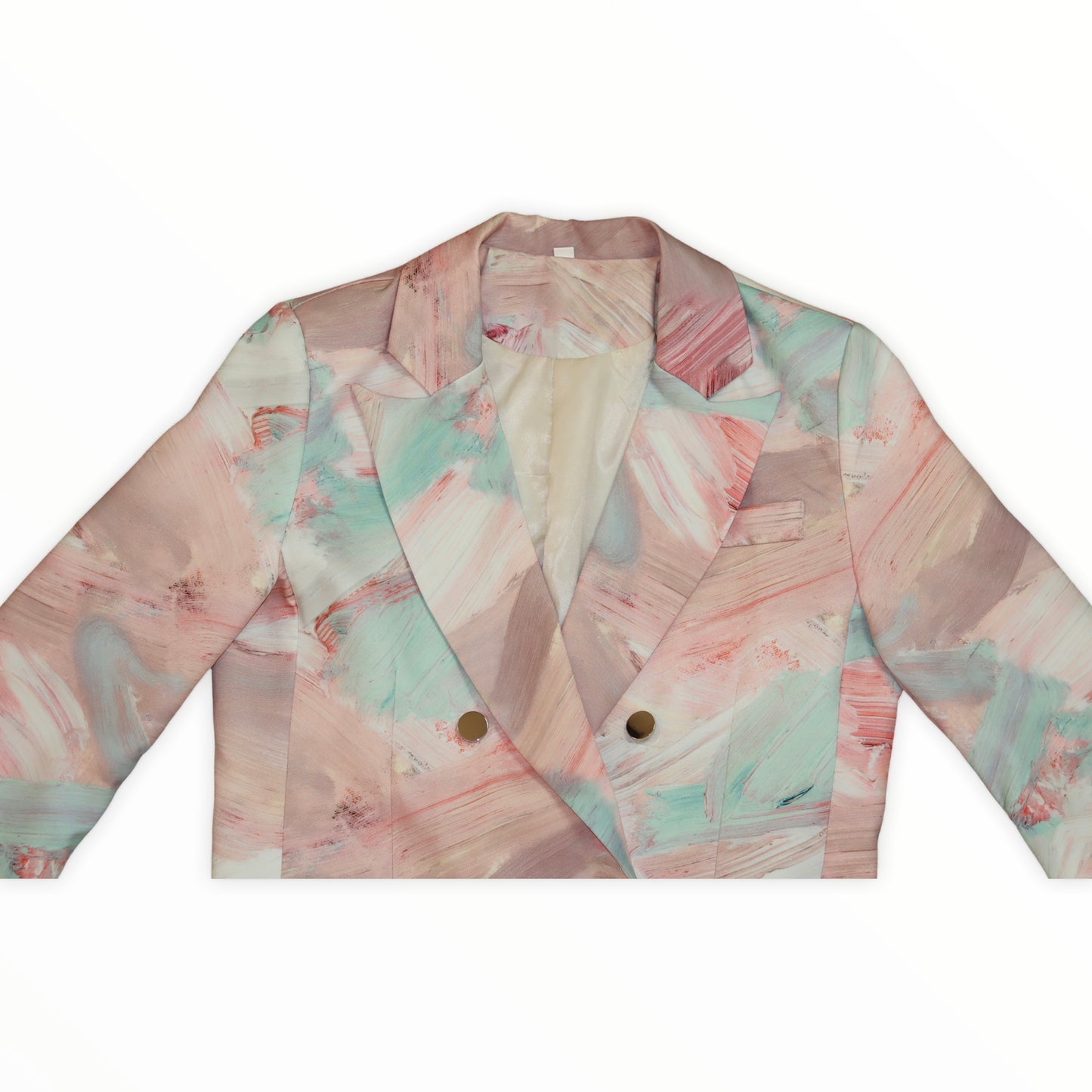Pink Tie Dye Double Breasted Blazer