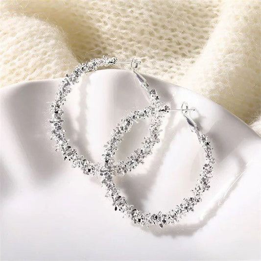 Silver Hoop Earrings