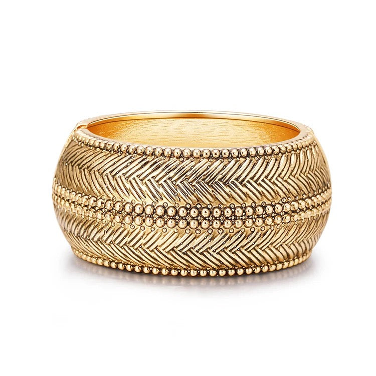 Gold Vintage Cuff Bangle