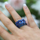 Blue Resin Rings
