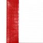 Red Crocodile Faux Leather Book Cover