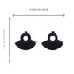 Small Black Bohemia Tassel Earrings