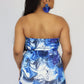 Handmade Royal Blue Tie Dye skirt