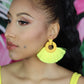 Yellow Bohemia Tassel Earrings