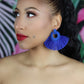 Blue Bohemia Tassel Earrings