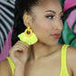 Yellow Bohemia Tassel Earrings