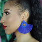 Blue Bohemia Tassel Earrings