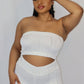 Handmade Ivory Bandeau Top