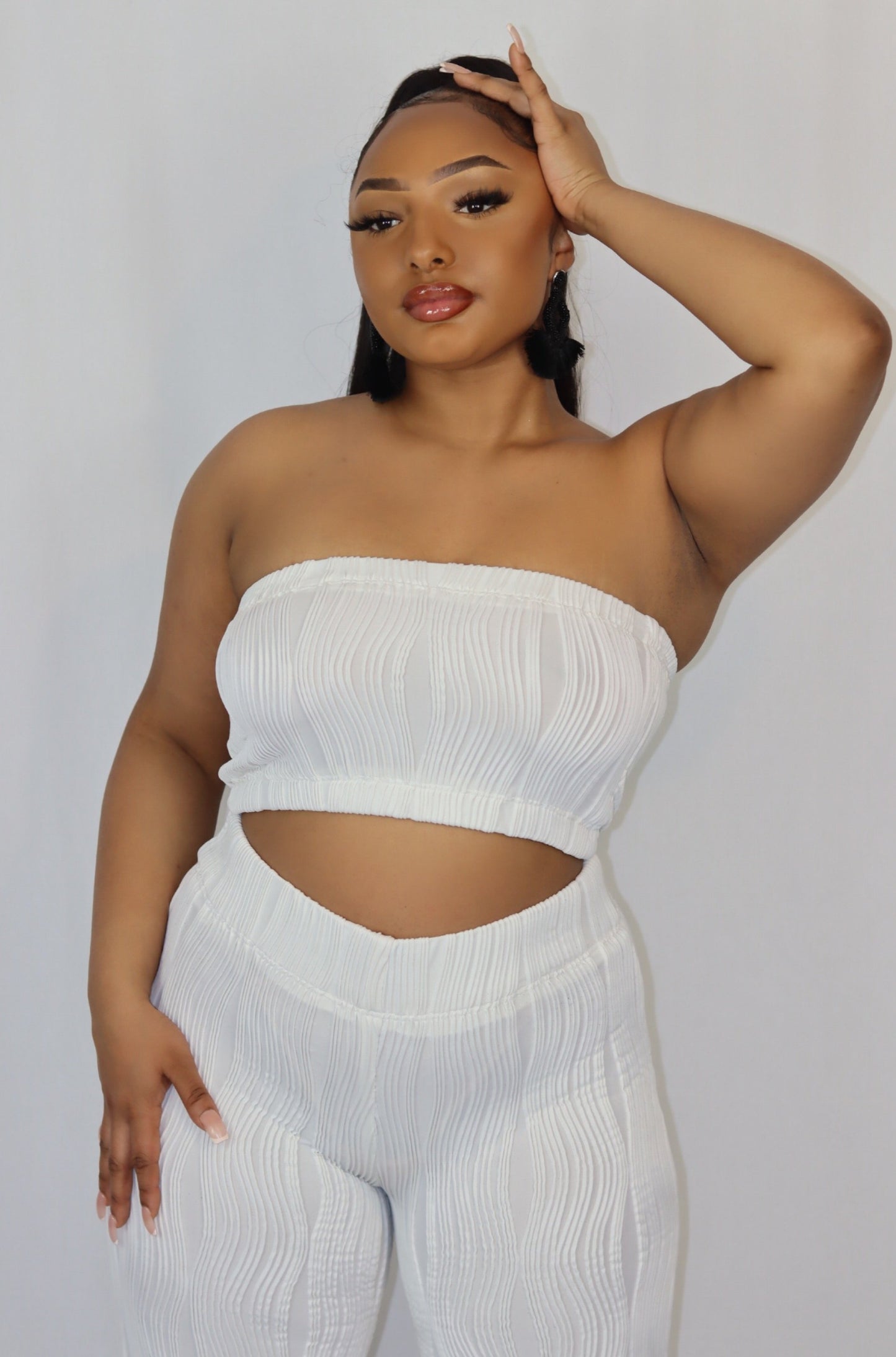 Handmade Ivory Bandeau Top