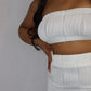 Handmade Ivory Bandeau Top