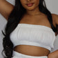 Handmade Ivory Bandeau Top