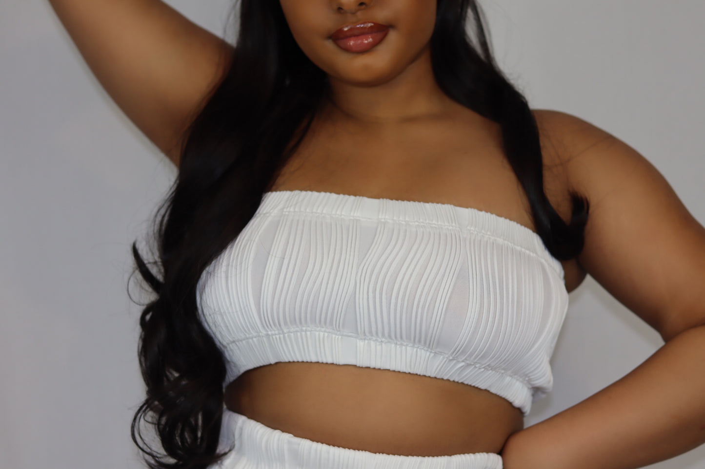 Handmade Ivory Bandeau Top