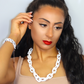 White Chunky Chain Necklace