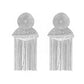 Silver Metallic Tassel Earrings