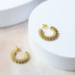 Gold Twisted Hoop Earrings