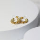 Gold Twisted Hoop Earrings