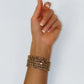 Deep Gold Rhinestone Bracelet