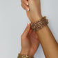Deep Gold Rhinestone Bracelet