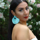 Aqua Bohemia Tassel Earrings