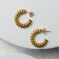 Gold Twisted Hoop Earrings