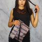 Brown Snake Print Clutch Bag