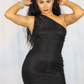 Black Glitter Dress