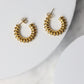 Gold Twisted Hoop Earrings