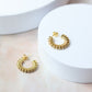 Gold Twisted Hoop Earrings