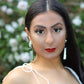 Silver Metallic Tassel Earrings