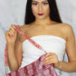 Red Snake Print Clutch Bag
