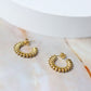 Gold Twisted Hoop Earrings